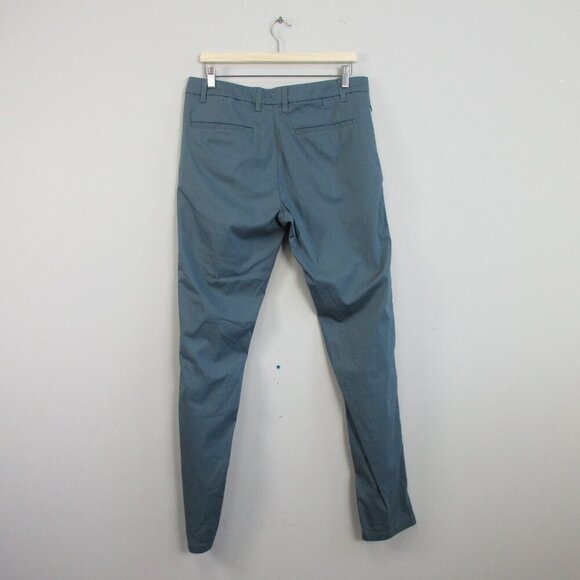 Birddogs Men's Chino Pants 34X34 Blue Cotton Blend Straight Leg Performance 404 - Picture 2 of 9